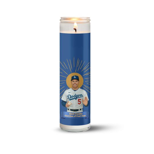 Freddie Freeman Dodgers Candle - Baseball Fan Gift