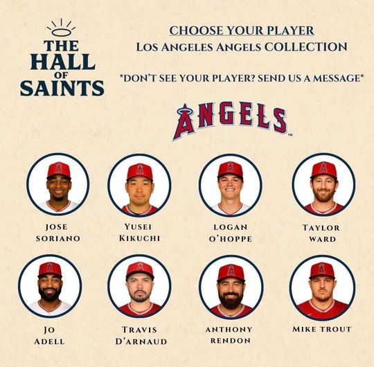 Los Angeles Angels Player Candle - Baseball Fan Decor