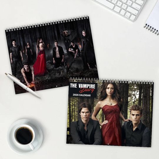 The Vampire Diaries Wall Calendar | TVD | Vampire Diaries 2026 Year Planner