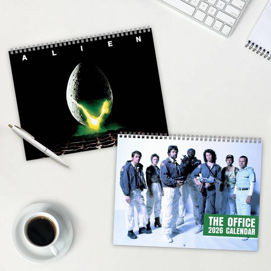 Alien 1979 Wall Calendar, 90S Movie 2026 Year Planner, 2026 Calendar, 90s Movie Calendar
