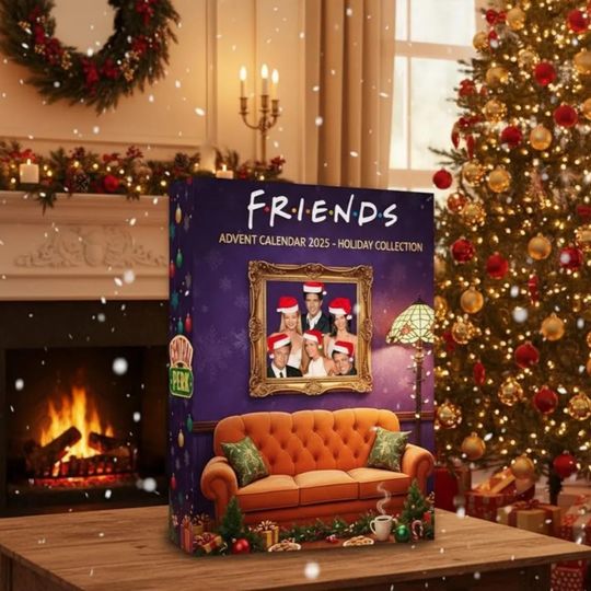 Friends Advent Calendar 2025, Friends Xmas Calendar Box, TV Show Christmas Countdown Box, Central Perk Holiday Collectible Gift Set