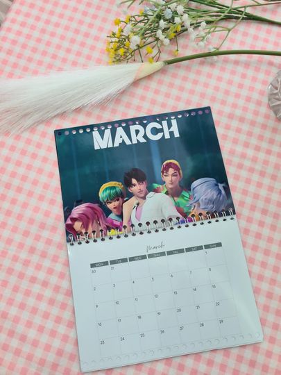 Kpop Demon Hunters 2026 Wall Calendar & Desk Calendar