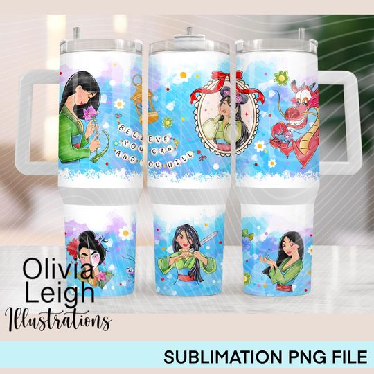 Princess Mulan 40oz Tumbler