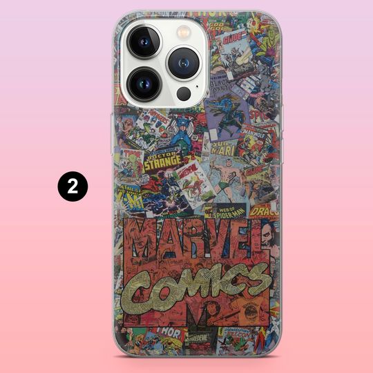 Marvel Avengers Comic Phone Case for iPhone 12-17Pro