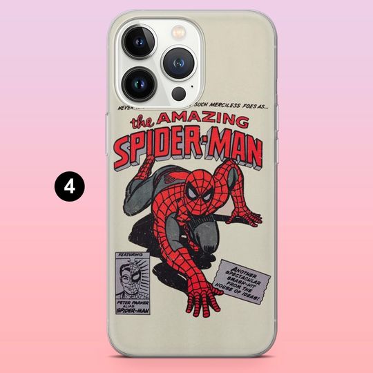 Spiderman Marvel Superhero Phone Case for iPhone 12-17 Pro