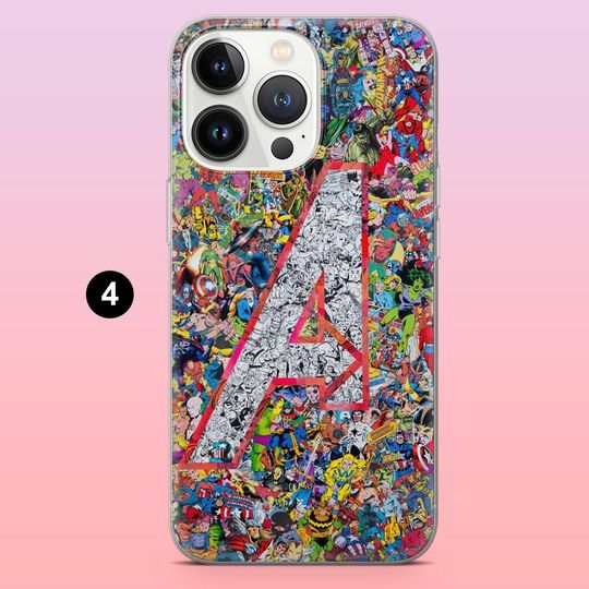 Marvel Avengers Comic Phone Case for iPhone 12-17Pro