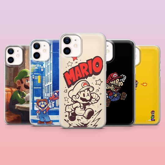 Mario Super Mario Luigi Phone Case for iPhone 12-17
