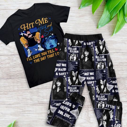 Unisex Billie Eilish Pajama Set  Ideal Gift for Fans
