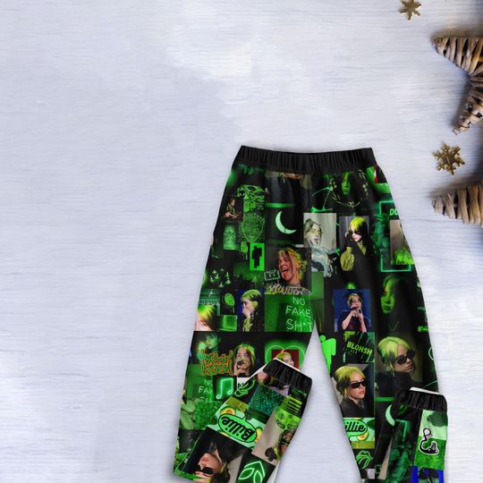 Cozy Billie Eilish Pajamas  Unisex Nightwear Set