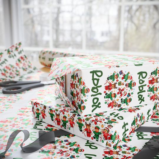 Roblox Kids Christmas Wrapping Paper