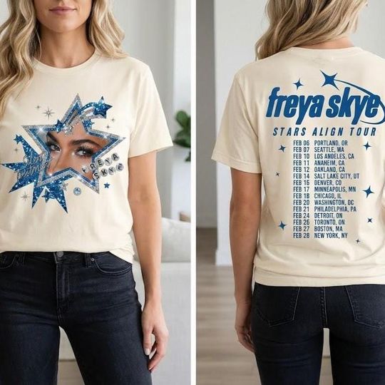 Freya Skye Stars Align Tour 2026 T-Shirt, Pop Concert Tee