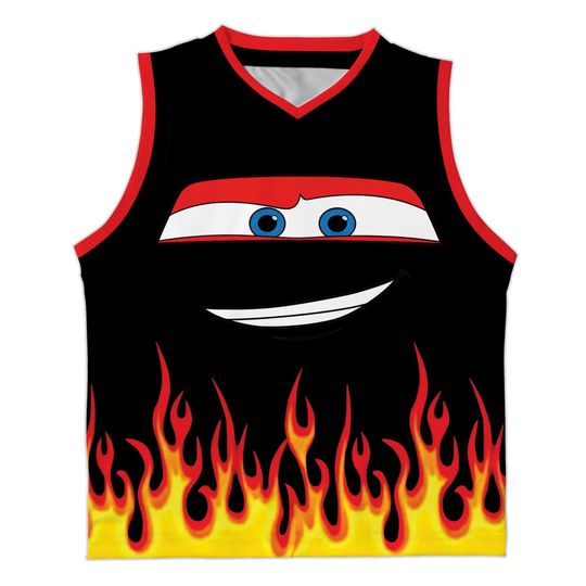Lightning McQueen 3D Tank Top, Cars Sleeveless Shirt, Summer Tank
