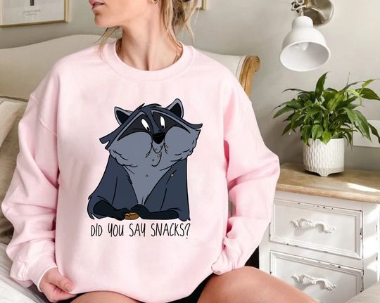 Disney Pocahontas Hungry Raccoon Sweatshirt