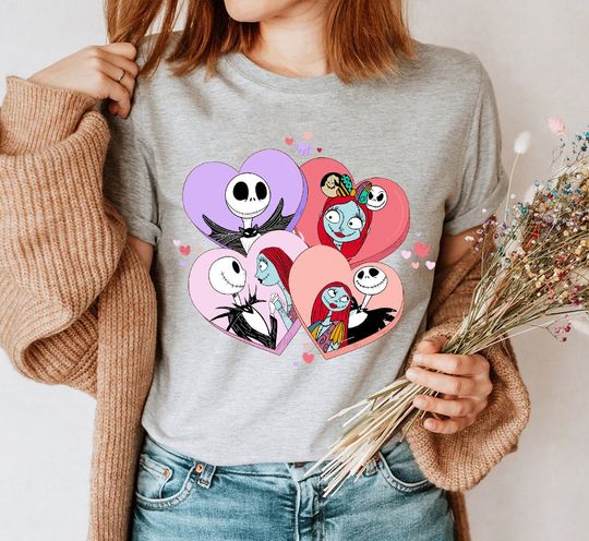 Disney Jack and Sally Valentine's Day Sweatshirt