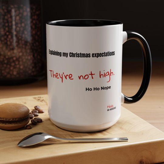 Funny Sarcastic Christmas Mug: TikTok 6 7 Trend