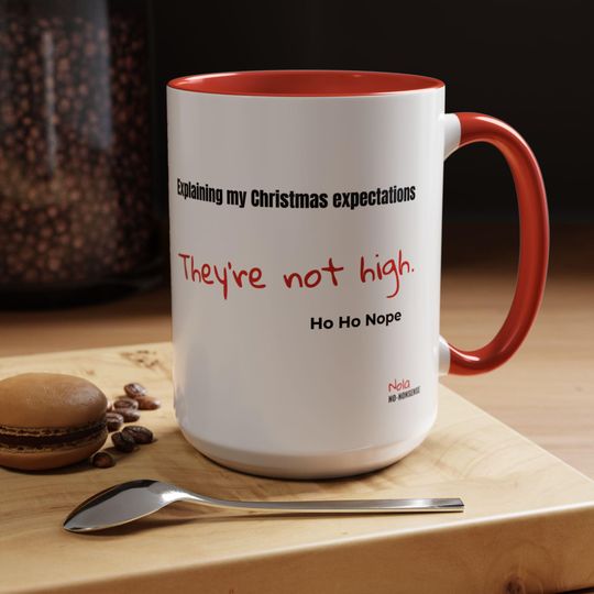 Funny Sarcastic Christmas Mug: TikTok 6 7 Trend