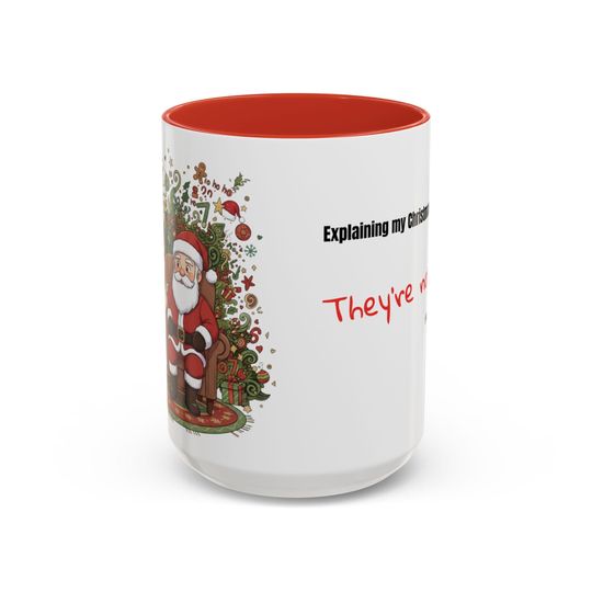 Funny Sarcastic Christmas Mug: TikTok 6 7 Trend