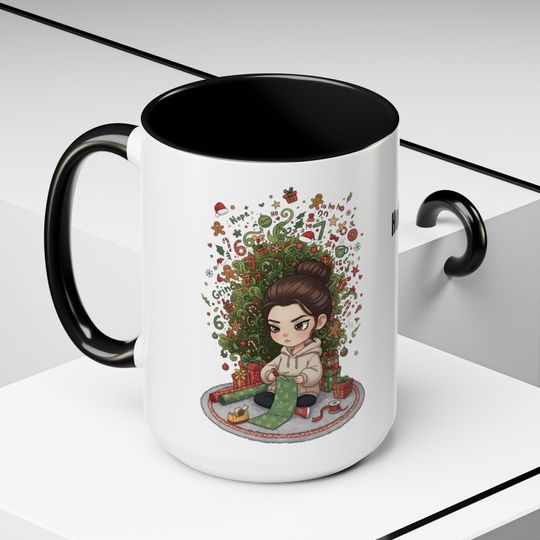 Funny Christmas Mug: TikTok 6 7 Trend, Sarcastic Holiday Coffee Cup