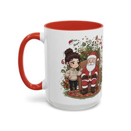 Funny Sarcastic Christmas Mug: TikTok 6 7 Trend