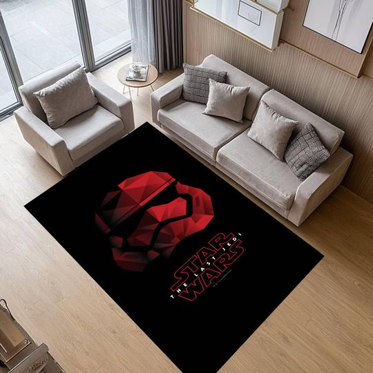 Star Wars Area Rug, Dark Sci-Fi Fan Decor
