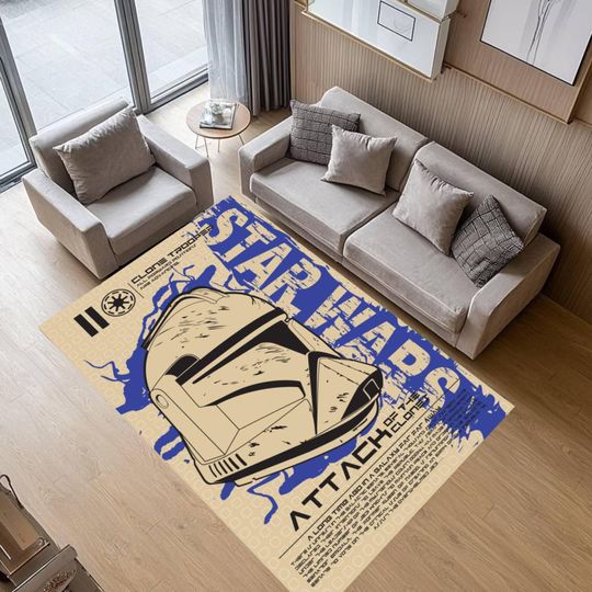 Star Wars Clone Trooper Rug, Sci-Fi Gamer Room Decor
