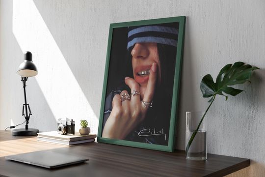 Billie Eilish Signed Poster Limited Edition Music Memorabilia Vertical Poster