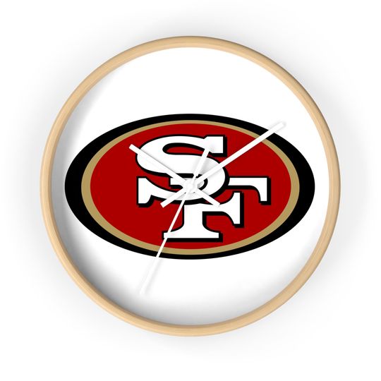 49ers Wall Clock | Sports Team Inspired Decor