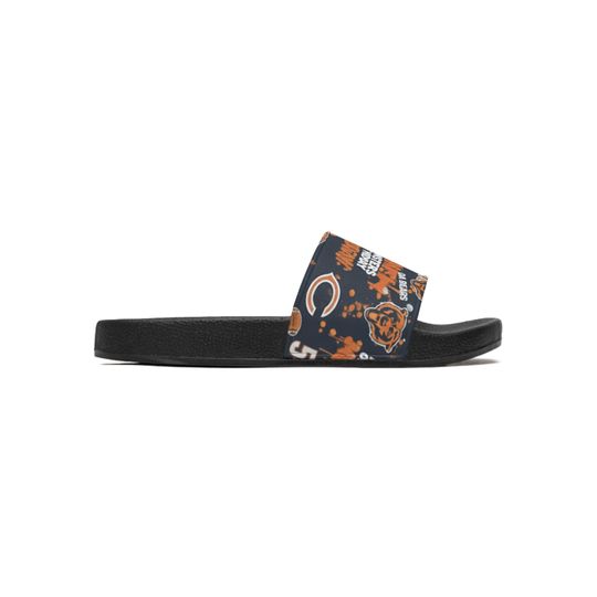 Chicago Bears Slide Sandals Football Team Logo Footwear