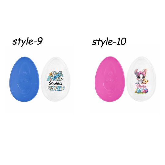 Personalized Easter Egg Container: Pink or Blue, Custom Name Surprise Egg