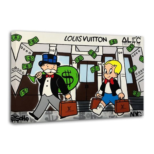 Alec Monopolys Graffiti Wall Art Poster Vertical Print for Living Room Decor