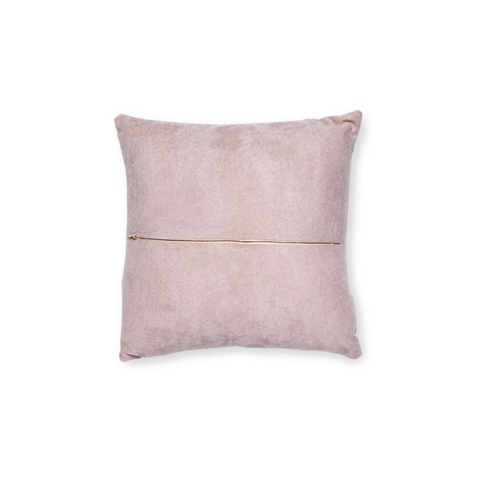 KPOP Demon Hunters Throw Pillow Square Pink Back