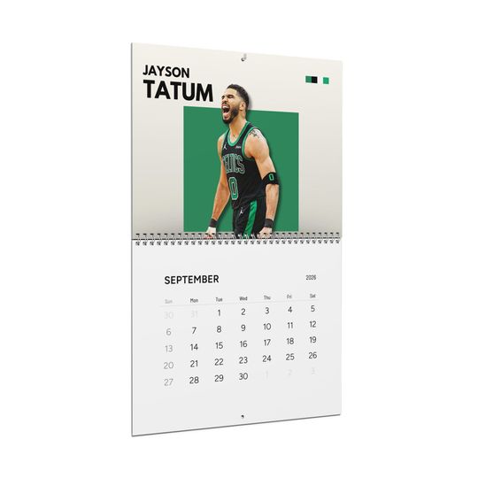 NBA Basketball Stars 2026 Wall Calendar | Monthly Player Photos