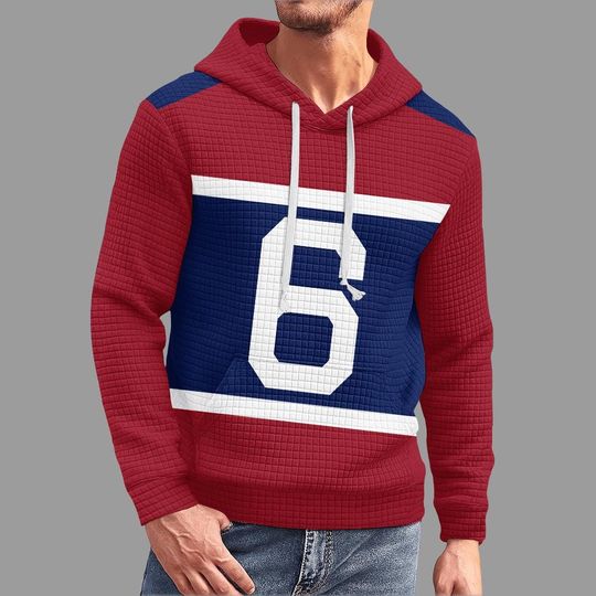 New York Giants Number 6 Hoodie, Classic Design Football Jersey Style Pullover, Gameday Tailgate for Fans