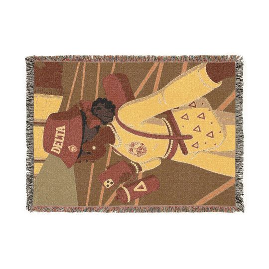 Delta Girl Woven Blanket | Delta Sigma Theta Sorority, Inc. Throw
