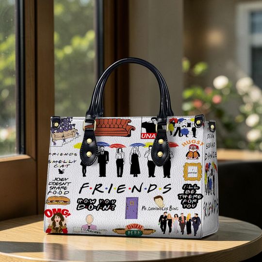 Friends TV Show Leather Handbag Vintage Crossbody Bag