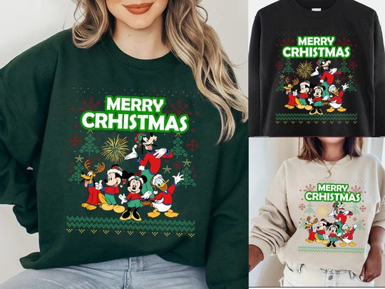 Vintage Disneyland Christmas Sweatshirt