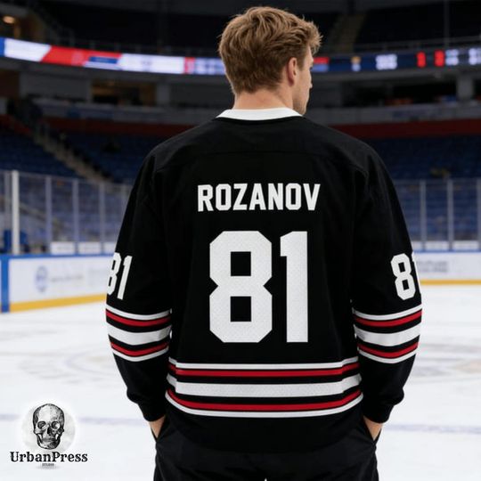 Heated Rivalry Hockey Jersey Shirt Unisex Oversized Streetwear Ilya Rozanov & Shane Hollander