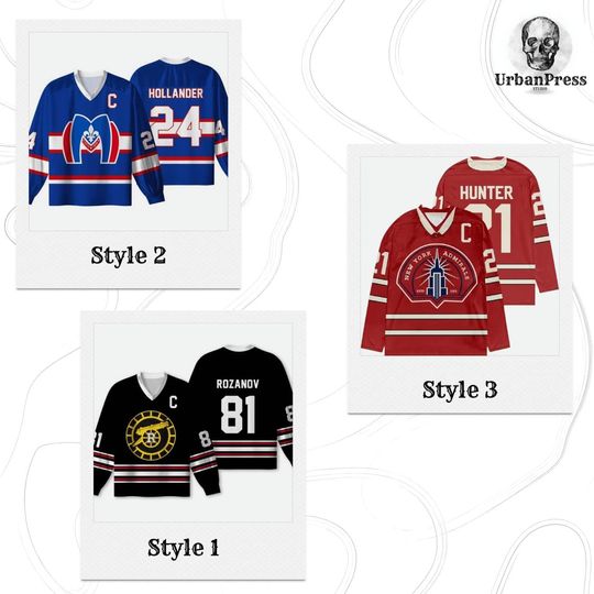 Heated Rivalry Hockey Jersey Shirt Unisex Oversized Streetwear Ilya Rozanov & Shane Hollander