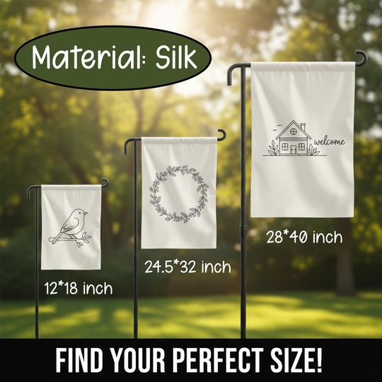 Welcome Shamrock Silk Garden Flag, St Patricks Day Yard Flag, Irish Clover Outdoor Decor, Spring Green Lawn Flag