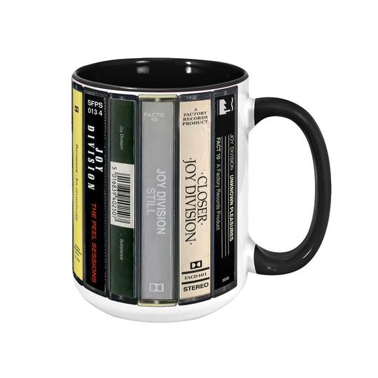 Joy Division Albums Cassette Retro Collection Accent Mug