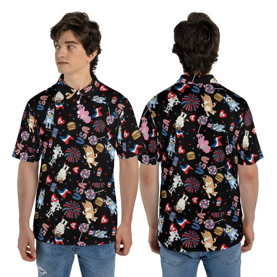 BlueyDad Family Shirt Cool Dad Club Shirt, BlueyDad Rad Dad Hawaiian Shirt