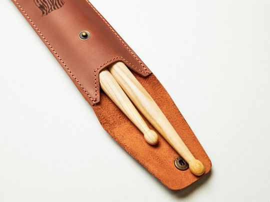 Drumstick Holder, Personalized Leather Drumsticks Bag