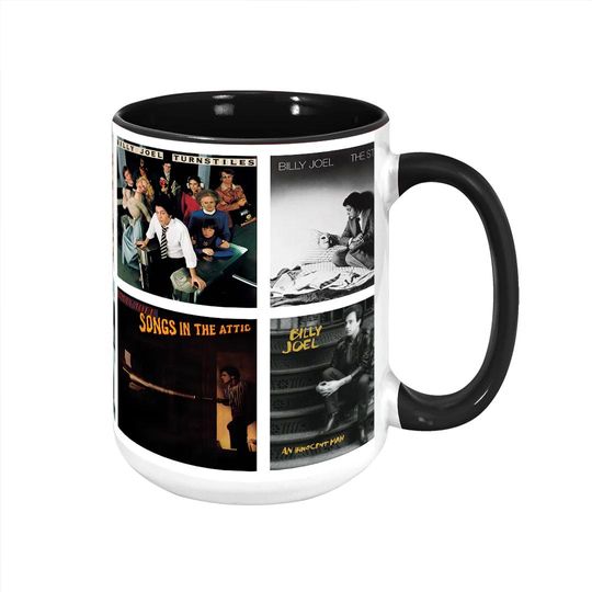 Billy Joel Albums Cover Collection Retro Mug