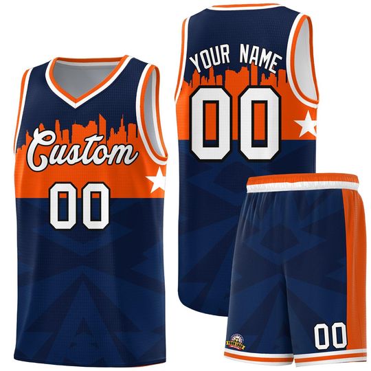Custom City Star Basketball Jersey Set: Personalized Name & Number