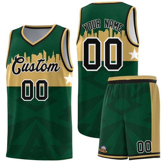 Custom City Star Basketball Jersey Set: Personalized Name & Number
