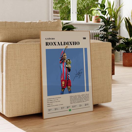 Ronaldinho Poster: Football Icon & Magic Player