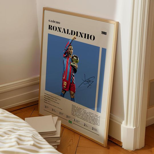 Ronaldinho Poster: Football Icon & Magic Player