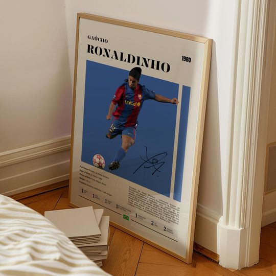 Ronaldinho Poster: Football Icon & Magic Player