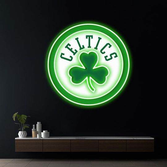 NBA Team Logo Neon LED Wall Decor  UV Printed Acrylic Art