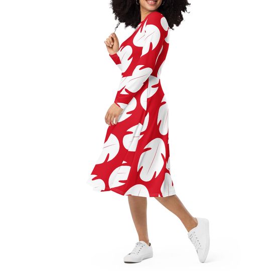Lilo Costume Long Sleeve Midi Dress
